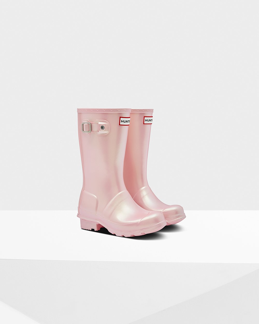 Hunter Original Big Nebula Rain Boots - Online Shop Kids Pink - QNTMHX695